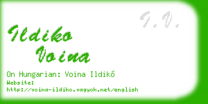 ildiko voina business card